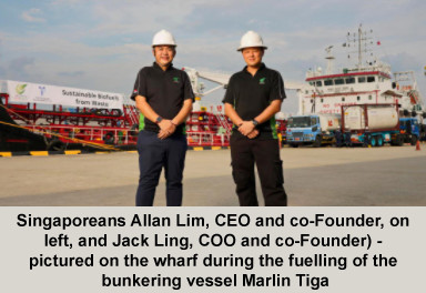 ﻿Singapore's used cooking oil fuelling ocean vessel