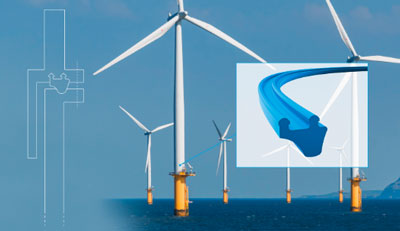Seals from Freudenberg for offshore wind turbines