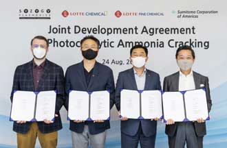 Sumitomo/Lotte to collaborate on hydrogen and ammonia projects
