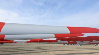 Covestro and TMT launch 1000th PU wind rotor blade