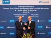 BASF and Mingyang in jv for offshore wind farm in South China